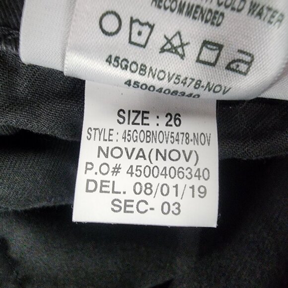 Joe's Jeans Womens 26 The Milla Black Stretch High Rise Straight Ankle *GUC* - Picture 15 of 16